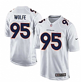 Nike Denver Broncos #95 Derek Wolfe 2016 White Men's Game Event Jersey,baseball caps,new era cap wholesale,wholesale hats